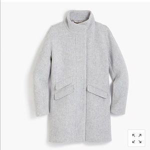 J.CREW PETITE 00 COCOON COAT ITALIAN WOOL Grey 00P